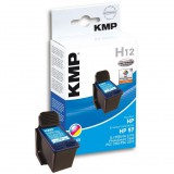 KMP Printtechnik AG KMP 0995,4570 tintapatron HP-hez, háromszínű (0995,4570)