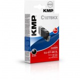 KMP Printtechnik AG KMP Patrone Canon CLI571 BK XL black 425 S. C107BKX kompatibel (1568,0001) (1568,0001)