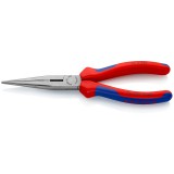 KNIPEX 26 12 200 Fél-kerek csőrű fogó vágóéllel (gólyacsőr fogó) 200 x 48 x 19 mm
