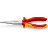 KNIPEX 26 16 200 Fél-kerek csőrű fogó vágóéllel (gólyacsőr fogó) 200 x 56 x 19 mm