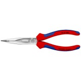 KNIPEX 26 25 200 Fél-kerek csőrű fogó vágóéllel (gólyacsőr fogó) 200 x 48 x 19 mm