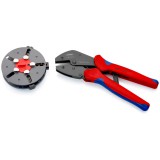 KNIPEX 97 33 01 MultiCrimp Krimpelő fogó cseretárral 250 x 75 x 28 mm