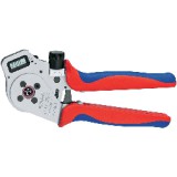KNIPEX 97 52 65 DG A Négy tüskés sajtoló fogó csavart érintkezőkhöz 250 x 86 x 19 mm