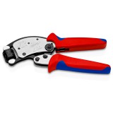 KNIPEX 97 53 19 Twistor16 Önbeállító krimpelő fogó érvéghüvelyhez Elfordítható krimpelő fejjel 200 x 80 x 26 mm