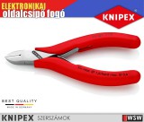 Knipex elektronikai oldalcsípő fogó kerek fejjel 115 mm - szerszám