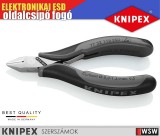 Knipex ESD elektronikai oldalcsípő fogó 115 mm - szerszám