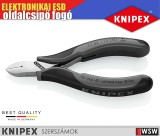 Knipex ESD elektronikai oldalcsípő fogó kerek fejjel 115 mm - szerszám