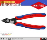 Knipex SUPER KNIPS 125H elektronikai oldalcsípő fogó huzaltartóval 125 mm - szerszám