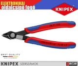 Knipex SUPER KNIPS elektronikai oldalcsípő fogó huzaltartóval 125 mm - szerszám