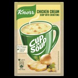Knorr Bögrés leves Csirkekrém zsemlekockával 16g