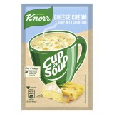 Knorr Cup a Soup instant sajtkrémleves zsemlekockával 22 g