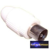 Koax dugó fehér, műanyag házban.