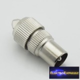 Koax fém dugó. Csavaros kivitel.