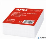 Kockatömb, 100x100 mm, ragasztott, APLI, fehér