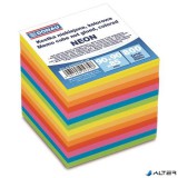 Kockatömb, utántöltő, 90x90x85 mm, DONAU, színes