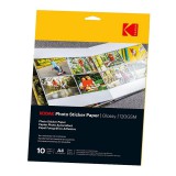 Kodak fotópapír ragasztható matrica, A6 10x15cm fényes 120g 20db KO-3510652