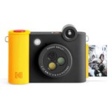 Kodak Smile+ instant fényképezőgép, mobilnyomtató, Zink 2x3", fekete-sárga (KO-RODSMPCAMBK)