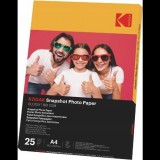 KODAK Snapshot fotópapír, fényes, A4, 21x29,7cm, 180g, 25db (SB9725)
