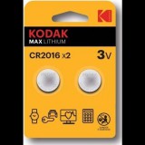 Kodak Ultra Lithium Gombelem CR2016 (3V) B2 (SB5259)