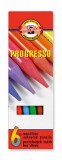 Koh-I-Noor Progresso 8755/6 henger alakú famentes 6 különböző színű színes ceruza készlet (6 db)