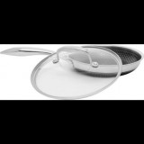 Kohersen 71106 Black Cube Serpenyő Üveg fedővel 20cm - Ezüst (71106)