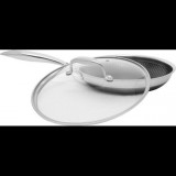 Kohersen 71107 Black Cube Serpenyő Üveg fedővel 24cm - Ezüst (71107)