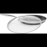 Kohersen 71108 Black Cube Serpenyő Üveg fedővel 28cm - Ezüst (71108)