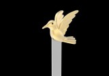 Kolibri, arany  - Fém könyvjelző