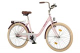Koliken Biketek Feliz 26 kontrás városi kerékpár rózsaszín