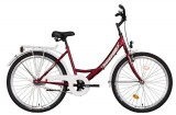 Koliken Biketek Jázmin 26 kontrás városi kerékpár bordó