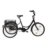 Koliken Gommer három kerekű 1 sebességes kerékpár fekete