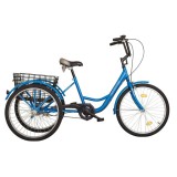 Koliken Gommer három kerekű 1 sebességes kerékpár kék