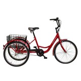 Koliken Gommer három kerekű 1 sebességes kerékpár piros