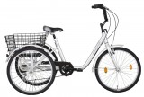 Koliken Gommer három kerekű 6 sebességes kerékpár ezüst