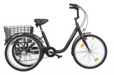 Koliken Gommer három kerekű 6 sebességes kerékpár fekete