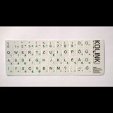 Kolink billentyűzet matrica fehér alapon fekete betűk magyar (5999094000179) (5999094000179)
