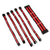Kolink core adept braided kábel hosszabbító szett fekete-piros (5999094004764) coreadept-ek-brd
