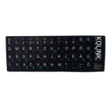 Kolink ékezetes betűkészlet (fekete alap, fehér betű, magyar)