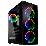 Kolink Observatory Lite RGB Tempered Glass Black OBSERVATORY LITE RGB
