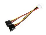 Kolink SATA tápkábel átalakító molex - 2x SATA