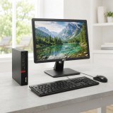 Komplett Asztali Szett Lenovo ThinkCentre M720Q i3-8100T/8GB/256NVME Mini + Dell FHD Monitor + Billentyűzet és Egér