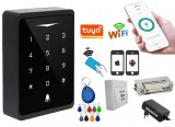 Komplett Kódos Kártyás beléptető mágneszárral TuyaSmart WIFI távirányítással RFID-MCH1-WIFI-EX2