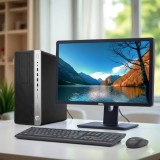 Komplett szett HP EliteDesk 800 G4 Tower i5-8500/8GB/256GB SSD PC + 22" Monitor + billentyűzet + egér