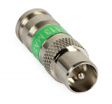 kompresszíós IEC koax dugó / csatlakozó RG-6