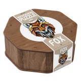 Konglomerat LLC Ewa Wood: Róka formájú fa puzzle, különleges elemekkel - 141 darabos