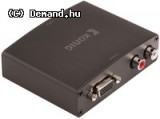 KÖNIG Forditó HDMI-VGA+2xRCA konverter KNVCO3411