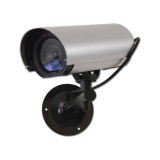 König Kőnig fém kültéri álkamera villogó LED-del