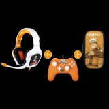 Konix KX-NARU-GP-NS Naruto Nintendo Switch/PC, USB, 3.5 mm Jack  Fehér-Narancs-Fekete gamer csomag (Tok + Kontroller + Fejhallgató)