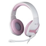 Konix Mythics Geek Girl Crystal gaming headset fehér-rózsaszín (KX-GG-GH/CRYSTAL) (KX-GG-GH/CRYSTAL) - Fejhallgató