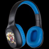 Konix - one piece 2.0 fejhallgató vezeték nélküli bluetooth gaming stereo, mikrofon, fekete-kék kx-op-bt-hs